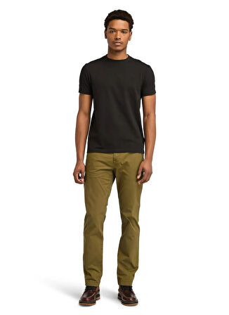 Timberland Siyah Erkek Slim Fit Düz T-Shirt DUNSTAN RIVER Short Sleeve Tee