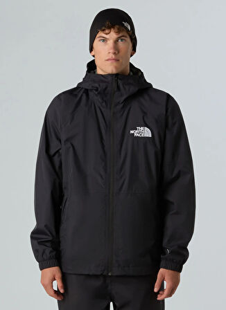 The North Face NF0A82VM4H01-M BUILD UP JACKET Siyah Standart Düz Erkek Ceket