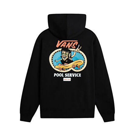 Vans POOL SERVICE LOOSE PO Erkek Siyah Sweatshirt