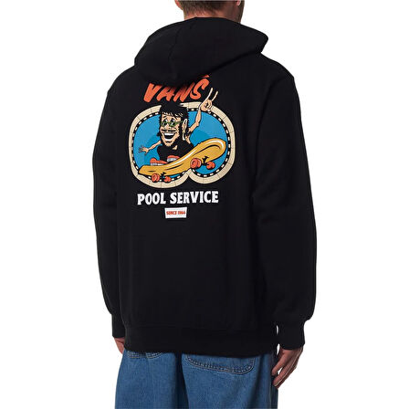 Vans POOL SERVICE LOOSE PO Erkek Siyah Sweatshirt