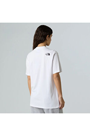 W Ss Essentıal Oversıze Tee Kadin Beyaz Tshirt Nf0a87nqfn41