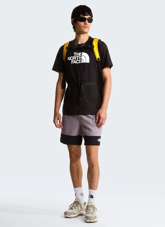 The North Face NF0A8B6JKY41-M EVOLUTION HALF DOME Siyah Yuvarlak Yaka Regular Fit Baskılı Erkek T-Shirt