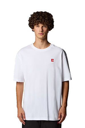 The North Face Axys Oversızed SS   Erkek Beyaz T-Shirt NF0A8C1RFN41