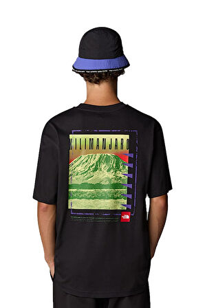 The North Face Axys Oversızed SS   Erkek Siyah T-Shirt NF0A8C1RJK31