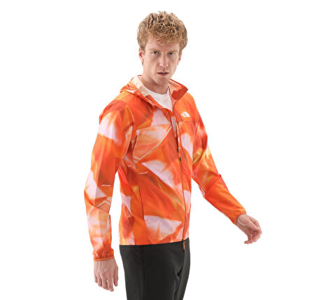 F0A872763K1-R The North Face M Hıgher Run Wınd Jacket Erkek Yağmurluk-R&amp;uuml;zgarlık Turuncu