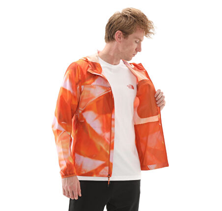 F0A872763K1-R The North Face M Hıgher Run Wınd Jacket Erkek Yağmurluk-R&amp;uuml;zgarlık Turuncu