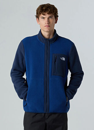 The North Face NF0A883R8Z41-M YUMIORI FULL ZIP Mavi Fermuarlı Yaka Standart Düz Erkek Sweatshırt