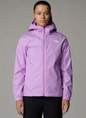 The North Face NF00A8BA0XO1-W QUEST JACKET - EU Mor Kapüşon Yaka Regular Fit Düz Kadın Yağmurluk