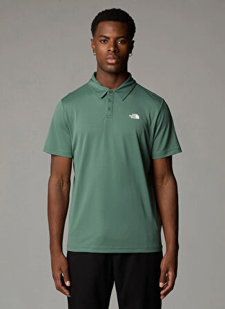 The North Face NF0A2WAZHCH1-M TANKEN POLO - EU Yeşil Regular Fit Düz Erkek Polo T-Shirt