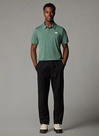 The North Face NF0A2WAZHCH1-M TANKEN POLO - EU Yeşil Regular Fit Düz Erkek Polo T-Shirt
