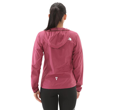 F0A87206EO1-R The North Face W Hıgher Run Wınd Jacket Kadın Yağmurluk-R&amp;uuml;zgarlık Bordo