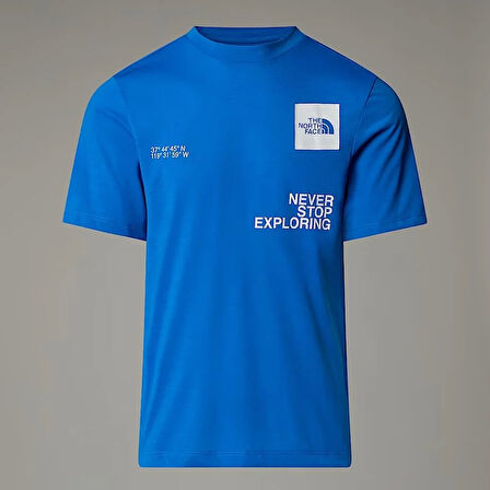 The North Face M Mountaın Foundatıon Coordınates Tee Erkek Tişört NF0A8BQXT4S1