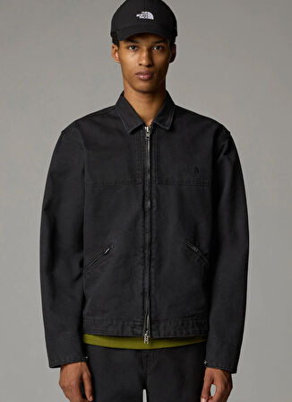 The North Face NF0A8B72JK31-M CEDAR CANVAS WORK JA Siyah Regular Fit Düz Erkek Ceket