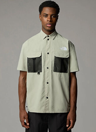 The North Face NF0A8BK11I41-U NSE SUMMER SHIRT Gri Bisiklet Yaka Regular Fit Düz Erkek T-Shirt