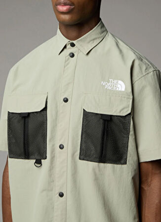 The North Face NF0A8BK11I41-U NSE SUMMER SHIRT Gri Bisiklet Yaka Regular Fit Düz Erkek T-Shirt