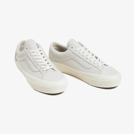 vans premium old skool 36lx deri kadın beyaz sneaker