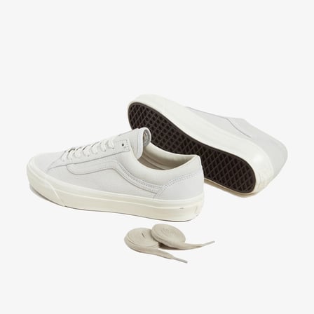 vans premium old skool 36lx deri kadın beyaz sneaker
