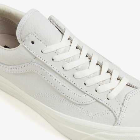 vans premium old skool 36lx deri kadın beyaz sneaker