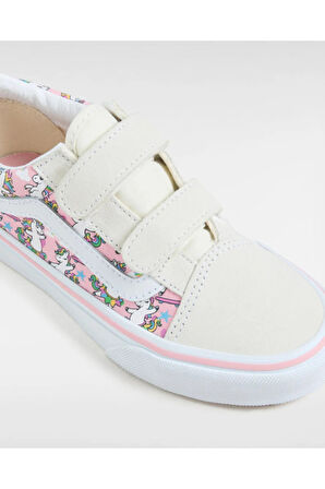 Old Skool V Unisex Çocuk Beyaz Spor Ayakkabı - VN000CYD