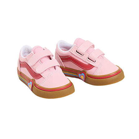 Vans Old Skool V Heart Çocuk Pembe Ayakkabı
