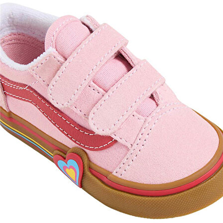 Vans Old Skool V Heart Çocuk Pembe Ayakkabı