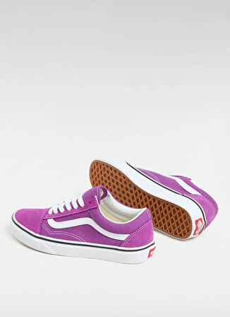 Vans VN000D6WE2T1-Old Skool Mor Deri Kadın Lifestyle Ayakkabı
