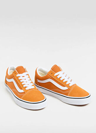 Vans VN000D6W52K1-Old Skool Turuncu Deri Kadın Lifestyle Ayakkabı