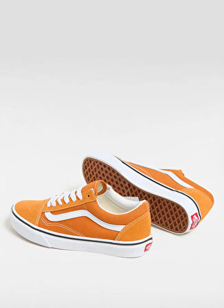 Vans VN000D6W52K1-Old Skool Turuncu Deri Kadın Lifestyle Ayakkabı