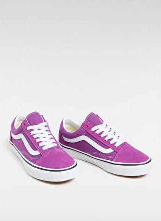 Vans VN000D6WE2T1-Old Skool Mor Deri Kadın Lifestyle Ayakkabı