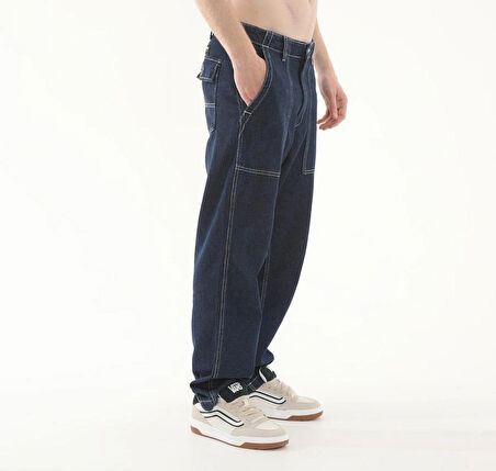 Fatigue Loose Tapered Denim Pant