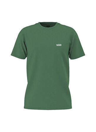 Vans VN0A3CZEBR11-LEFT CHEST LOGO TEE Yeşil Yuvarlak Yaka Normal Düz Erkek T-Shirt