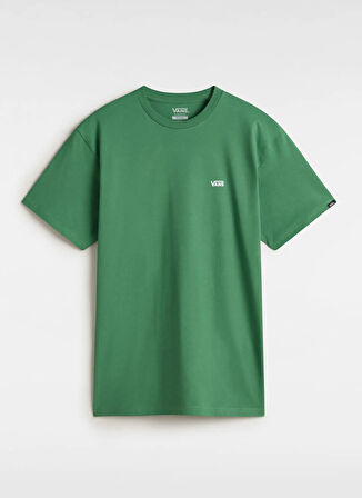 Vans VN0A3CZEBR11-LEFT CHEST LOGO TEE Yeşil Yuvarlak Yaka Normal Düz Erkek T-Shirt