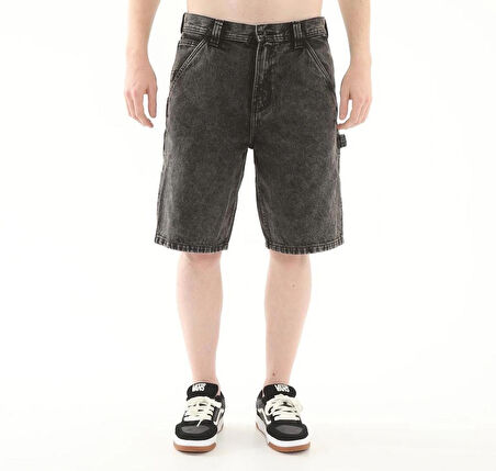 DRILL CHORE LOOSE DENIM SHORT