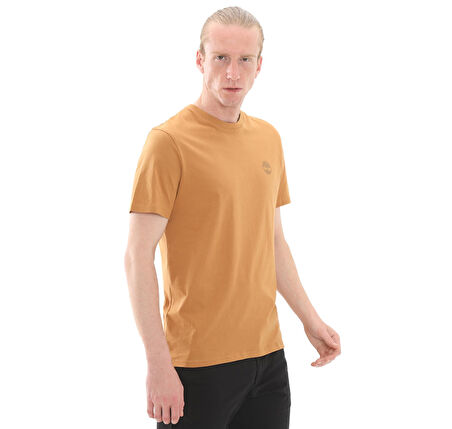 B0A2FKZP471-R Timberland Kennebec Rıver Back Camo Tree Logo Short Erkek T-Shirt Turuncu