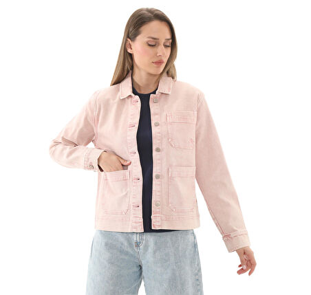 B0A5WRYEPL1-R Timberland Kempshıre Chore Jacket Kadın Ceket Pembe