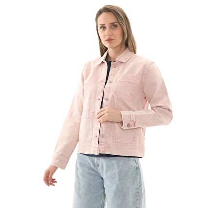 B0A5WRYEPL1-R Timberland Kempshıre Chore Jacket Kadın Ceket Pembe