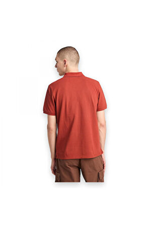 Timberland Tb0A6Bx4 Millers River Sleeve Stretch Polo Kırmızı Erkek T-Shirt
