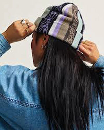 Skate Tribal Cuff Beanie
