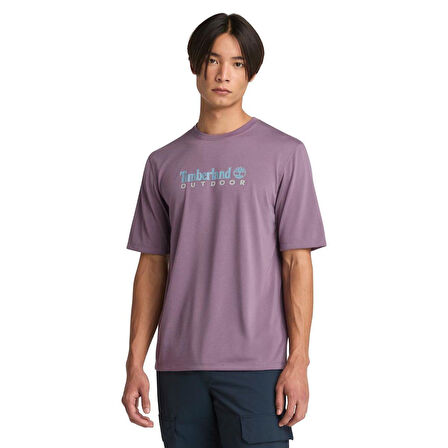 Timberland UV-PROTECTION LOGO SHORT SLEEVE TEE Erkek Tişört TB0A5SFXENX1