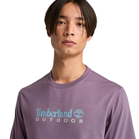 Timberland UV-PROTECTION LOGO SHORT SLEEVE TEE Erkek Tişört TB0A5SFXENX1