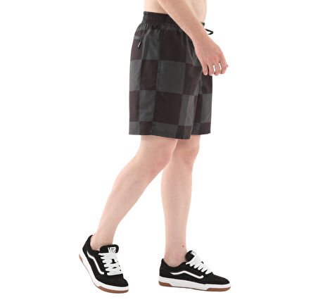 000M43KOU1-R Vans Primary Checkerboard Elastic Boardshort Erkek Şort Ve Kapri Siyah