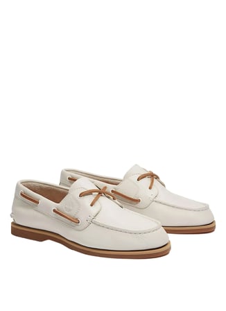 Timberland %100 Sığır Derisi Ekru Kadın Loafer TB0A2Q9XETD1