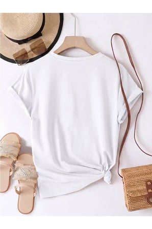 Unisex Aşk Leopar Kalp Baskılı Tasarım Tshirt