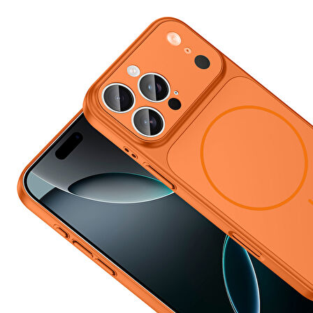 Gpack iPhone 14 Pro uyumlu Kılıf Formen M-Safe Şarj Özellikli Kamera Korumalı