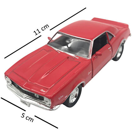 Farbu Oyuncak 1:38 Metal Çek Bırak Araba 1968 Chevrolet Camaro Z28 42324D