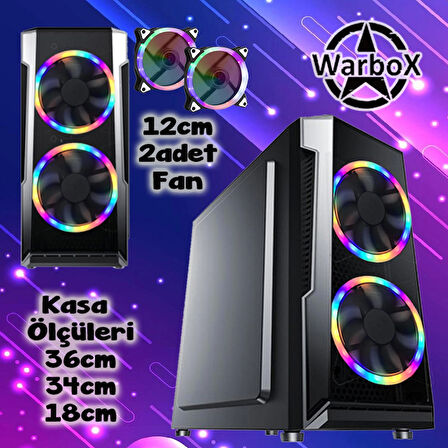 WarboX Rottweiler Xeon X5650 3.10ghz 48gb Ram 512gb Ssd R7 240-4gb E.kartı 22" Monitör Gaming Bilgisayar