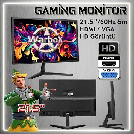 WarboX Rottweiler Xeon X5650 3.10ghz 48gb Ram 512gb Ssd R7 240-4gb E.kartı 22" Monitör Gaming Bilgisayar