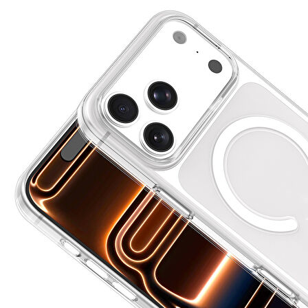 Gpack iPhone 17 Pro uyumlu Kılıf Orjin M-Safe Şarj Özellikli IC Çipli Sert Kapak