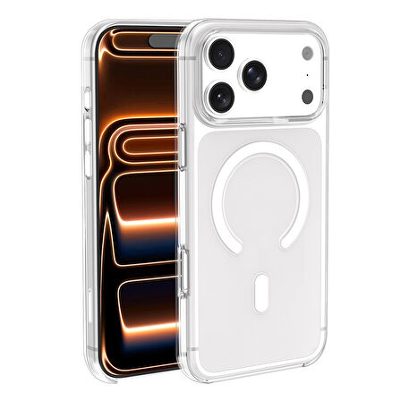 Gpack iPhone 17 Pro uyumlu Kılıf Orjin M-Safe Şarj Özellikli IC Çipli Sert Kapak