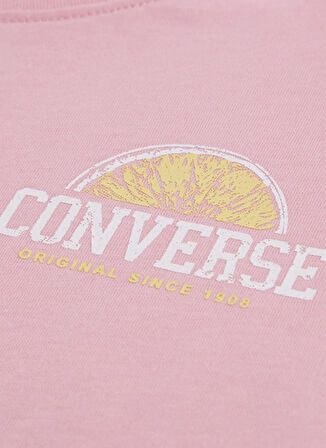 Converse Baskılı Pembe Kız Çocuk T-Shirt 4CG915-AJL-CNVG FRONT BACK FRUIT BO
